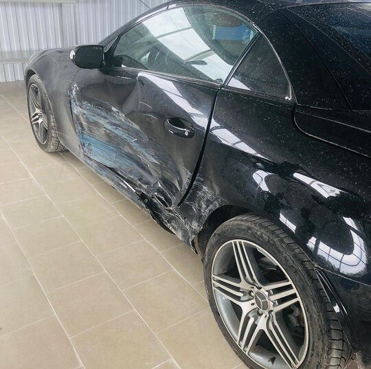 Mercedes после кузовного ремонта